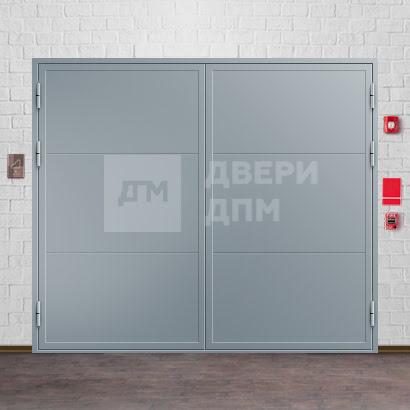 Противопожарные ворота 2-го типа защиты с калиткой ВПМ-57